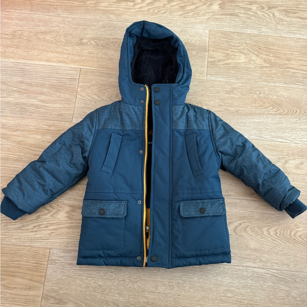 Nordstrom Hawke & Co boys jacket size 3T. Double zippered, fleece lined jacket.